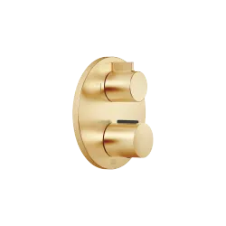 Concealed thermostat with two function volume control - Brushed Durabrass (23kt Gold) - 36 426 970-28