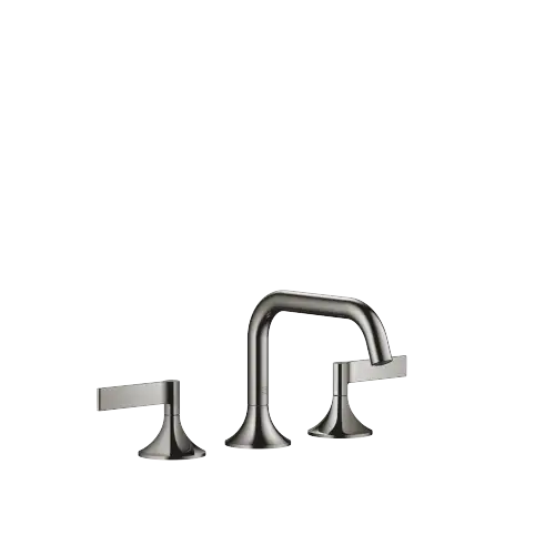 VAIA Mélangeur lavabo à 3 trous avec garniture d'écoulement - Dark Chrome - 20 705 819-19