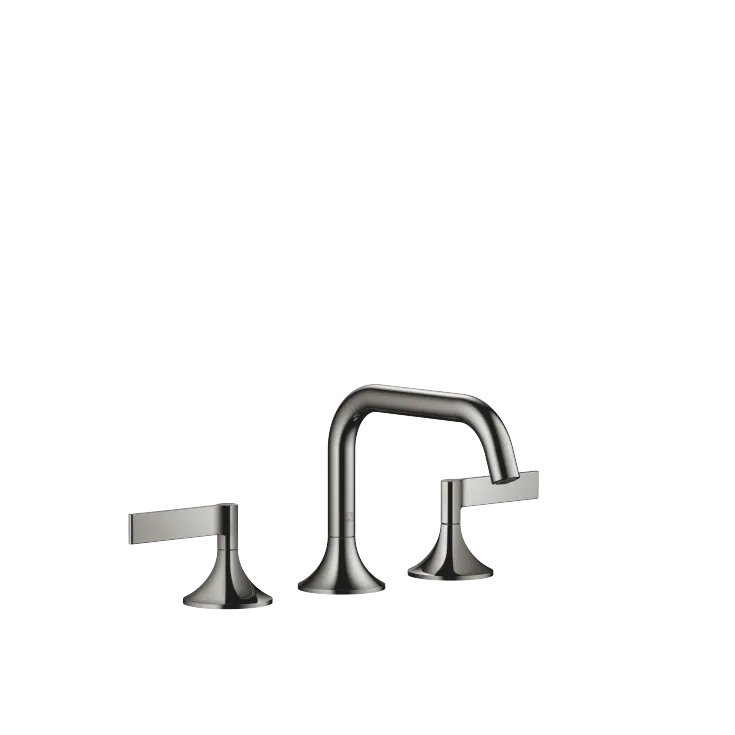 VAIA Batteria tre fori lavabo con piletta  - Dark Chrome - 20 705 819-19
