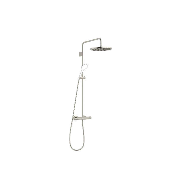 Shower pipe with shower thermostat without hand shower - Brushed Platinum - 34 465 979-06 0070