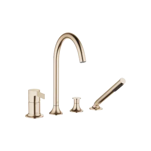 VAIA Bath shower set for bath rim or tile edge installation - Brushed Champagne (22kt Gold) - 27 632 809-46 0050