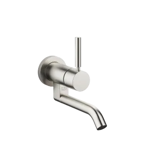 META Wall-mounted single-lever basin mixer without pop-up waste - Brushed Platinum - 36 805 660-06
