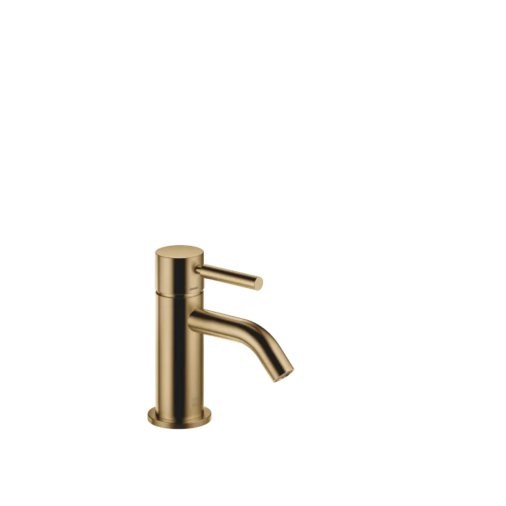 META Single-lever basin mixer without pop-up waste - Brushed Dark Brass - 33 525 660-39