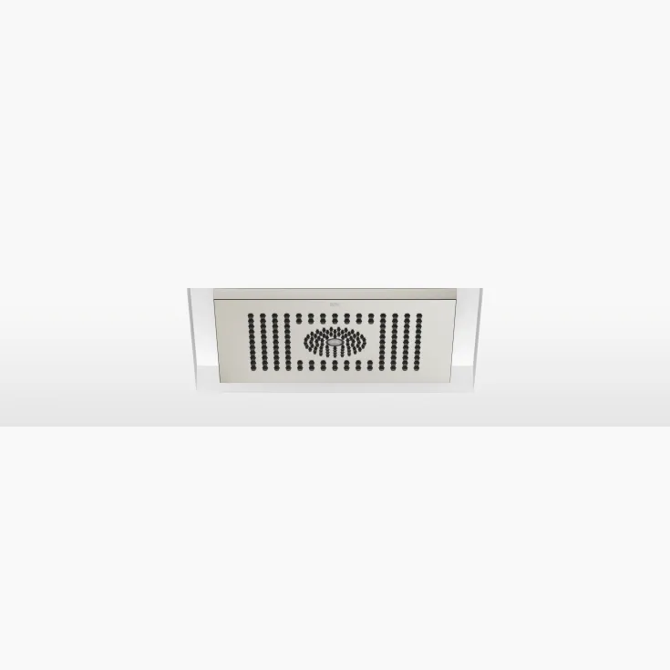 Rain shower for recessed ceiling installation with light 300 x 240 mm - Brushed Platinum - 28 044 980-06 0010