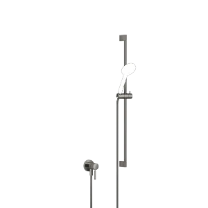 Mitigeur monocommande encastré avec raccord de douche intégré avec garniture de douche sans douchette - Dark Chrome - 36 013 660-19