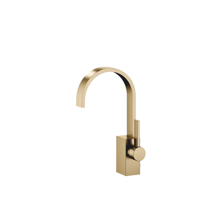 MEM Single-lever basin mixer with pop-up waste - Brushed Dark Brass - 33 500 782-39