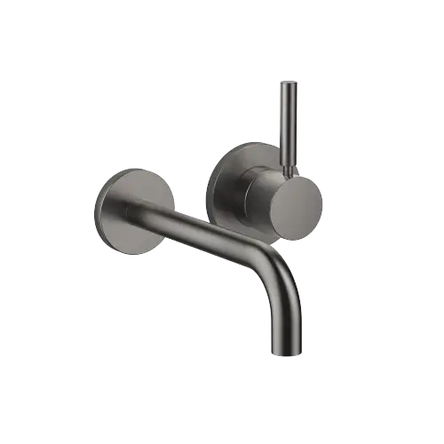 META Mitigeur monocommande de lavabo mural avec rosaces individuelles - Dark Platinum brossé - 36 862 660-99 0010