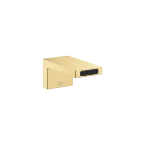 SYMETRICS Wall-mounted basin spout without pop-up waste - Brushed Durabrass (23kt Gold) - 13 800 740-28