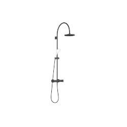 TARA Showerpipe with shower thermostat without hand shower 220 mm - Matte Black - 34 458 892-33 0050