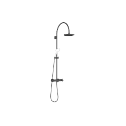 TARA Shower pipe with shower thermostat without hand shower 220 mm - Matte Black - 34 458 892-33 0050