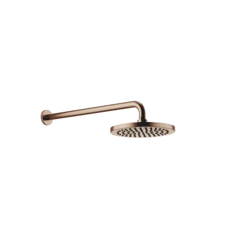 Regenbrause mit Wandanbindung FlowReduce 220 mm - Bronze gebürstet (PVD) - 28 646 970-42