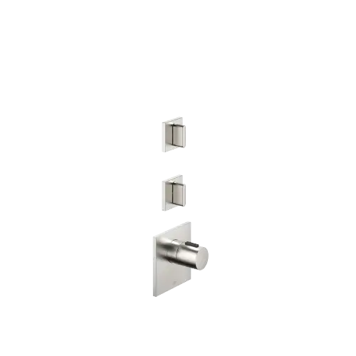 CL.1 xTOOL Module thermostatique avec 2 robinets - Platine brossé - Set contenant 1 articles