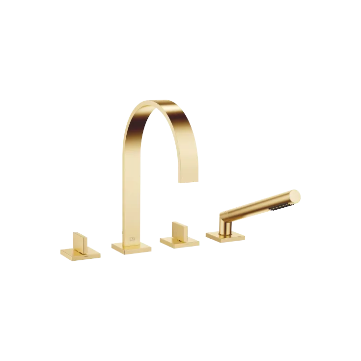 MEM Bath shower set for bath rim or tile edge installation - Brushed Durabrass (23kt Gold) - 27 532 782-28