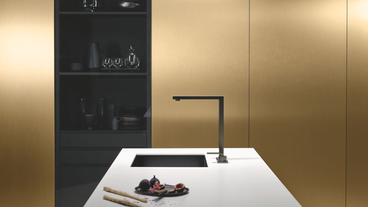 Luxury Kitchen Faucets Dornbracht   Lot Dark Platinum Matt 01 