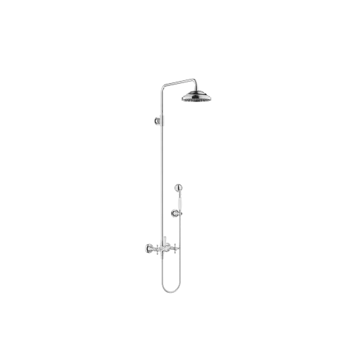 MADISON Utilizzo tubo doccia con miscelatore doccia 200 mm - Cromato - Set contenente 2 articoli