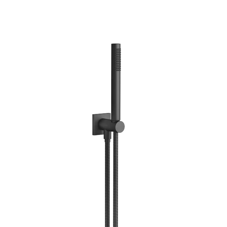 Schlauchbrausegarnitur mit integriertem Brausehalter - Schwarz matt - 27 802 970-33