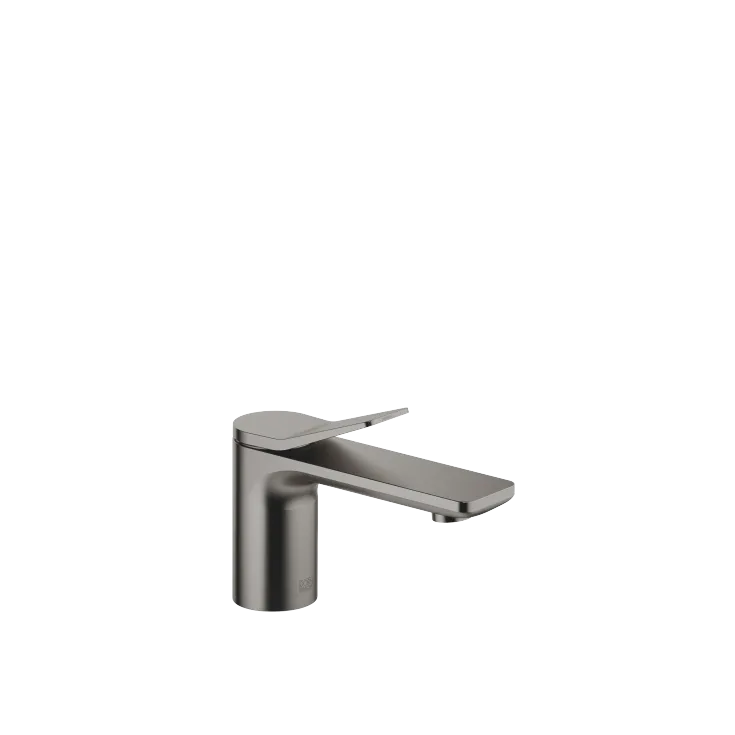 LISSÉ Single-lever basin mixer without pop-up waste - Brushed Dark Platinum - 33 521 845-99