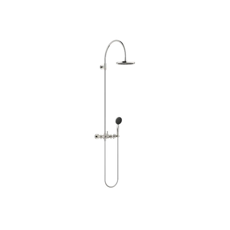 TARA Showerpipe 220 mm - Platinum - Set containing 2 articles