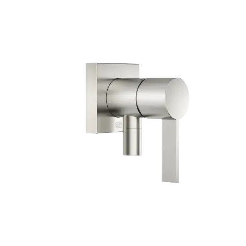 Miscelatore monocomando incasso con piastra di copertura con attacco doccia incluso - Platinato spazzolato - 36 046 970-06