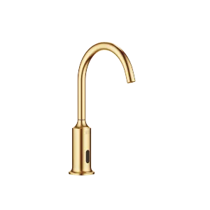 VAIA Washstand fitting with electronic opening and closing function without pop-up waste - Brushed Durabrass (23kt Gold) - 44 521 809-28