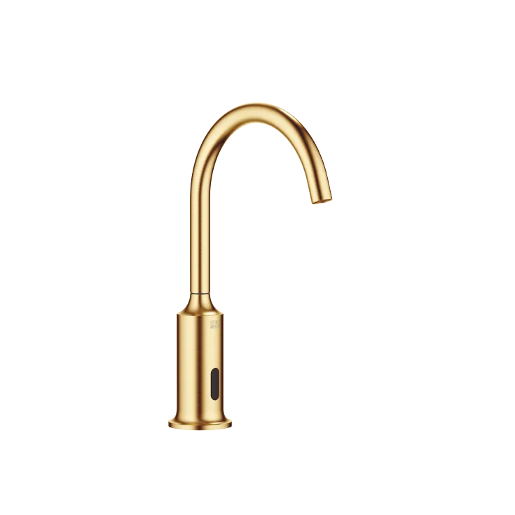 VAIA Washstand fitting with electronic opening and closing function without pop-up waste - Brushed Durabrass (23kt Gold) - 44 521 809-28