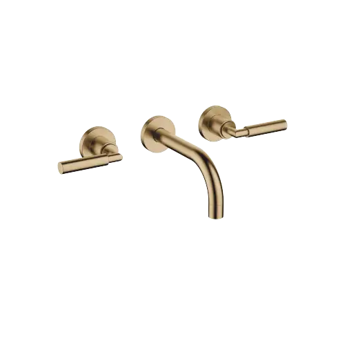 TARA Wall-mounted basin mixer without pop-up waste - Brushed Dark Brass (PVD) - 36 707 882-39