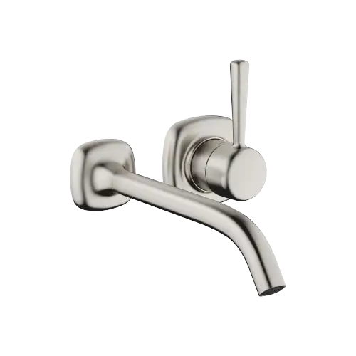 COYA Wall-mounted single-lever basin mixer without pop-up waste - Brushed Platinum - 36 861 404-06