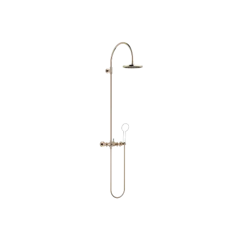 TARA Shower Pipe mit Brausebatterie ohne Handbrause FlowReduce 220 mm - Champagne (22kt Gold) - 26 632 892-47