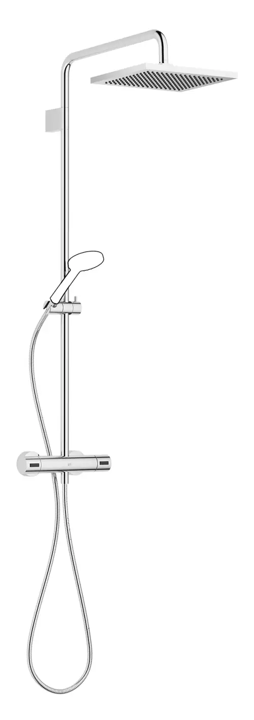 Shower Pipe mit Brause-Thermostat ohne Handbrause FlowReduce - Dark Bronze gebürstet (PVD) - 34 458 980-43