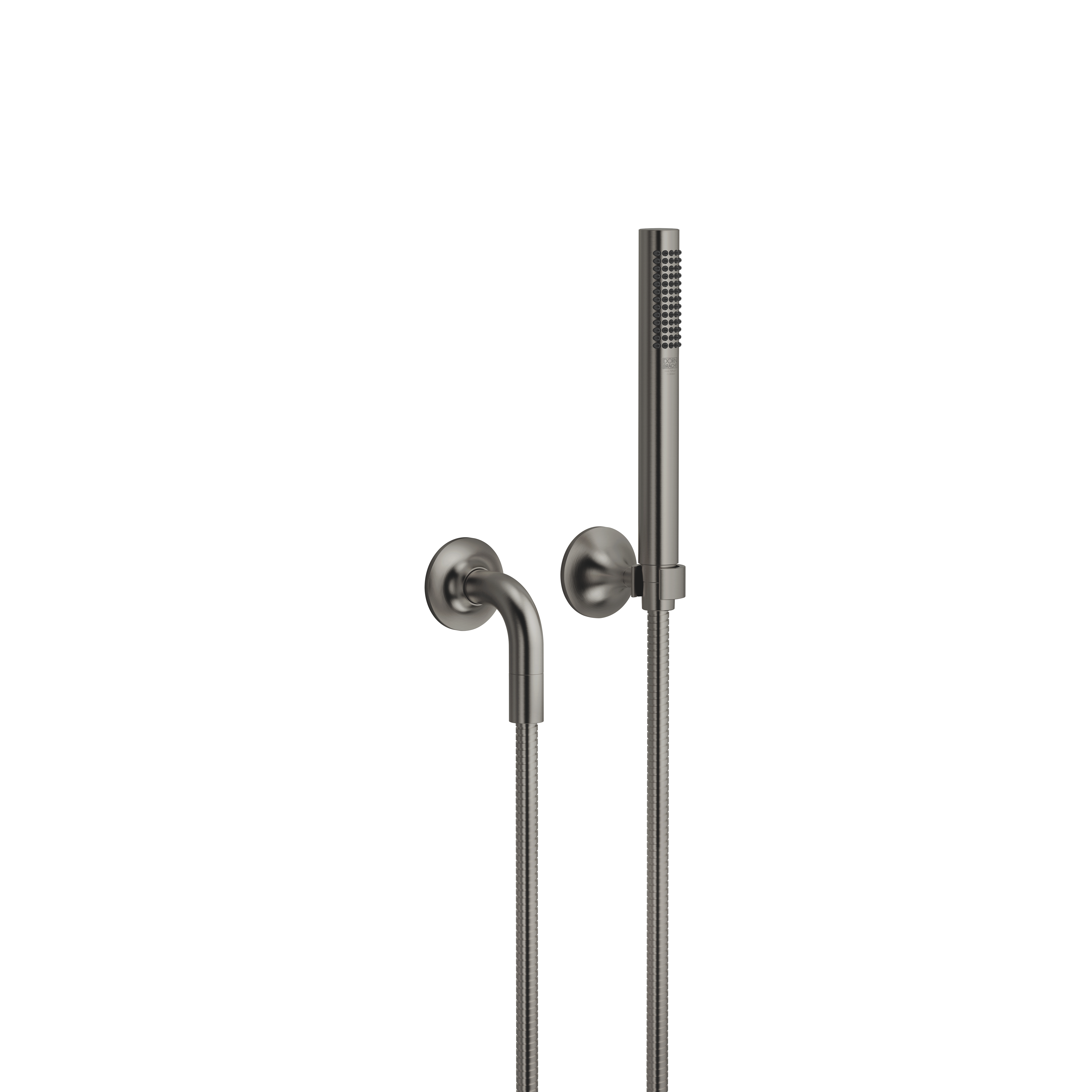 VAIA Brushed Dark Platinum : Hand shower set with individual rosettes