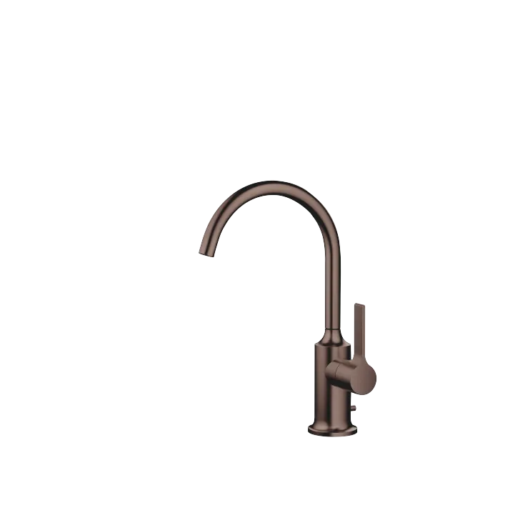 VAIA Single-lever basin mixer with pop-up waste - Brushed Dark Bronze (PVD) - 33 500 809-43