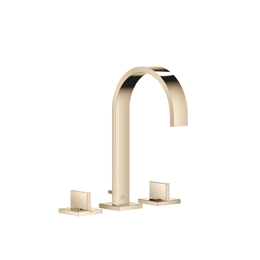 MEM Three-hole basin mixer with pop-up waste - Champagne (22kt Gold) - 20 713 782-47