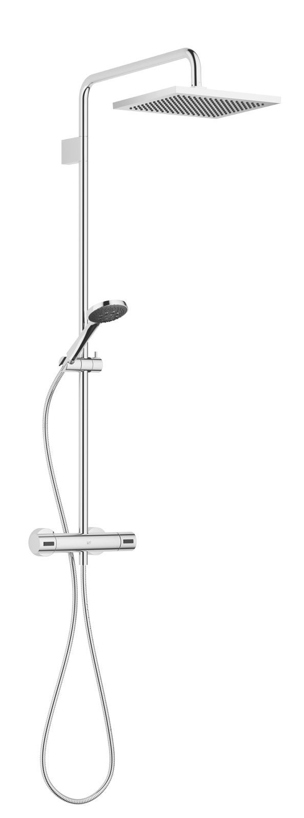 SYMETRICS Brushed Platinum Shower faucets Exposed shower set with