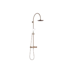 VAIA Showerpipe with shower thermostat without hand shower FlowReduce - Brushed Bronze (PVD) - 34 459 809-42