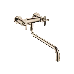 TARA Wall-mounted bridge mixer with extending spout - Champagne (22kt Gold) - 31 151 892-47