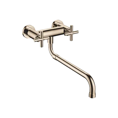 TARA Wand-Brückenbatterie mit herausziehbarem Auslauf - Champagne (22kt Gold) - 31 151 892-47