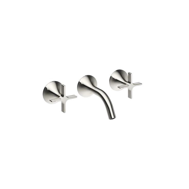VAIA Wall-mounted basin mixer without pop-up waste - Platinum - 36 702 809-08