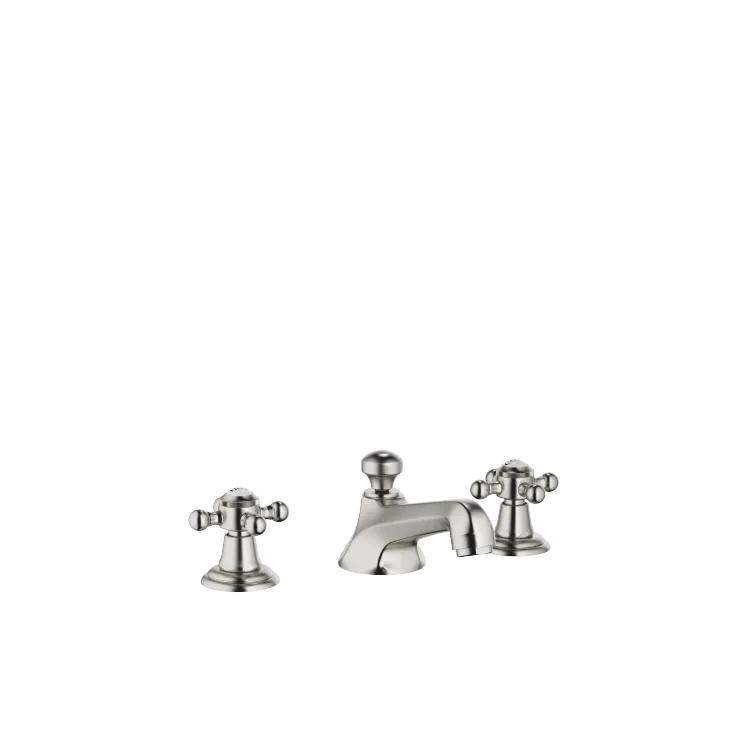 MADISON Three-hole basin mixer with pop-up waste - Brushed Platinum - 20 700 360-06