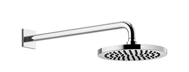 Ducha efecto lluvia con fijación a pared FlowReduce 220 mm - Dark Chrome - 28 648 670-19