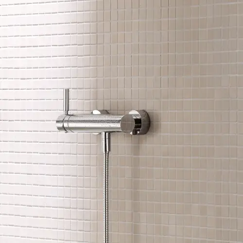 META Single-lever shower mixer for wall mounting - Brushed Dark Platinum - 33 300 660-99