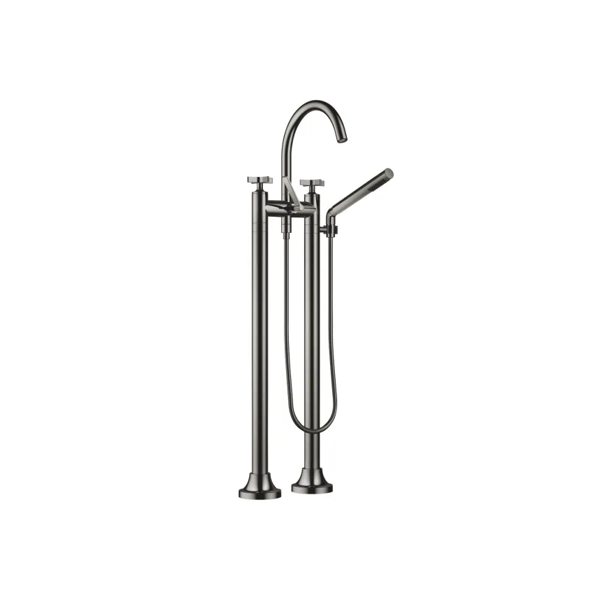 VAIA Dark Chrome Tub faucets Twohole tub mixer for freestanding
