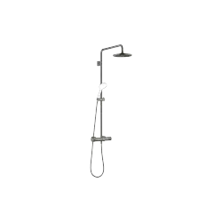 Exposed shower set with shower thermostat without hand shower - Brushed Dark Platinum - 34 459 979-99 0010
