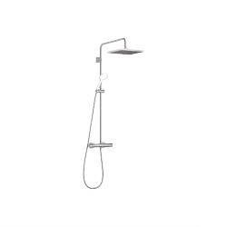 Shower pipe with shower thermostat without hand shower - Platinum - 34 464 980-08 0010