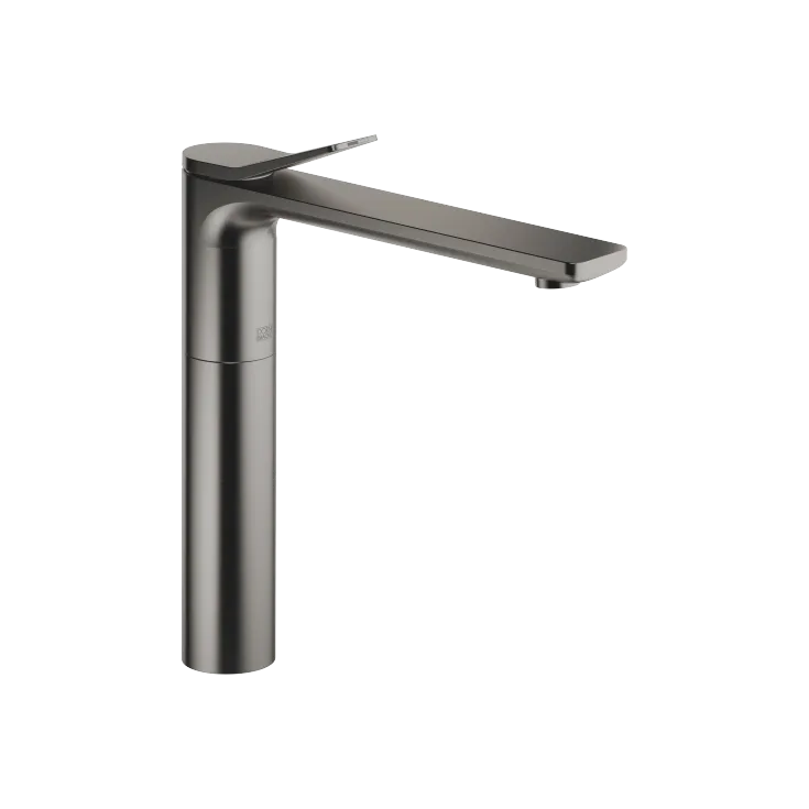 LISSÉ Single-lever lavatory mixer with extended shank without drain - Brushed Dark Platinum - 33 537 845-99 0010