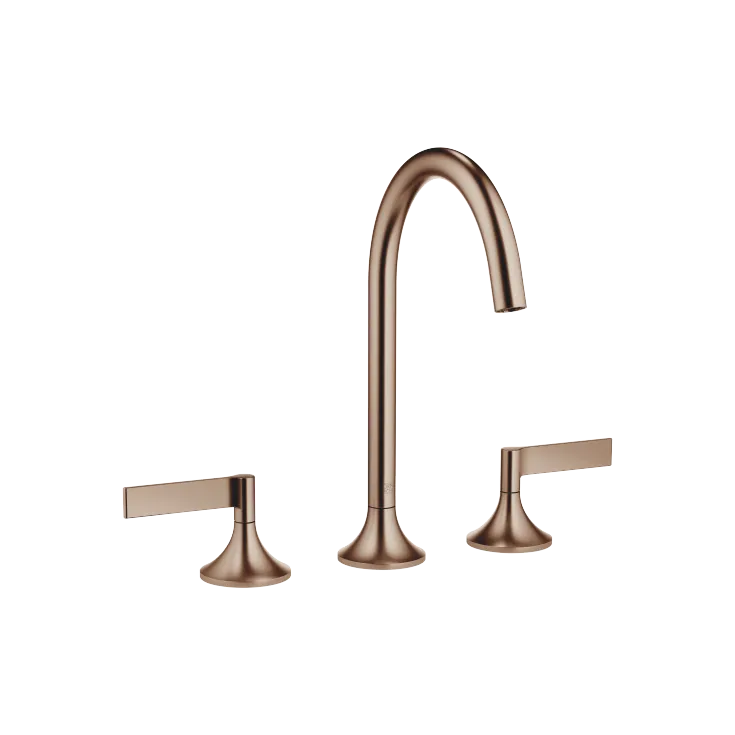 VAIA Three-hole basin mixer with pop-up waste - Brushed Bronze - 20 713 819-42
