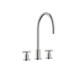 TARA Three-hole mixer - Brushed Platinum - 20 816 892-06