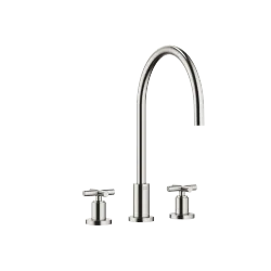 TARA Batteria tre fori - Platinato spazzolato - 20 816 892-06