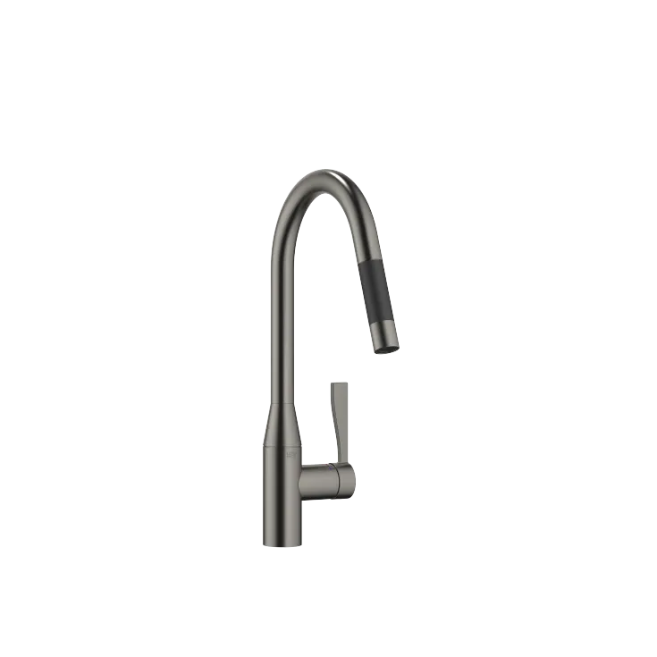 SYNC Single-lever mixer Pull-down with spray function - Brushed Dark Platinum - 33 870 895-99