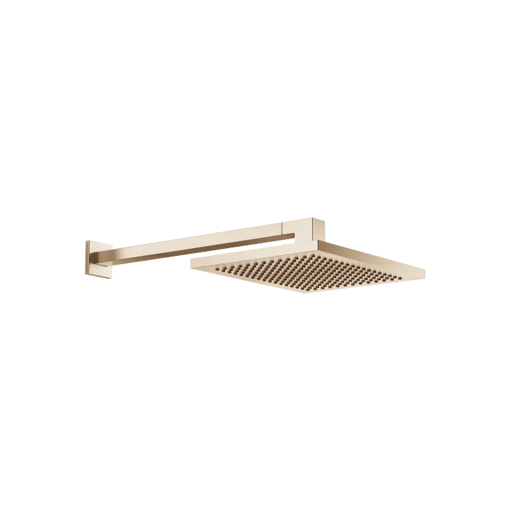 Regenbrause mit Wandanbindung 300 x 240 mm - Light Gold gebürstet - 28 765 980-27