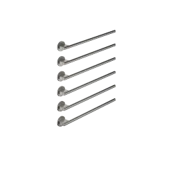 Handtuchwärmer , 6-fach , Ausladung rechts , ohne Bedienelement - Dark Platinum gebürstet - 83 316 979-99